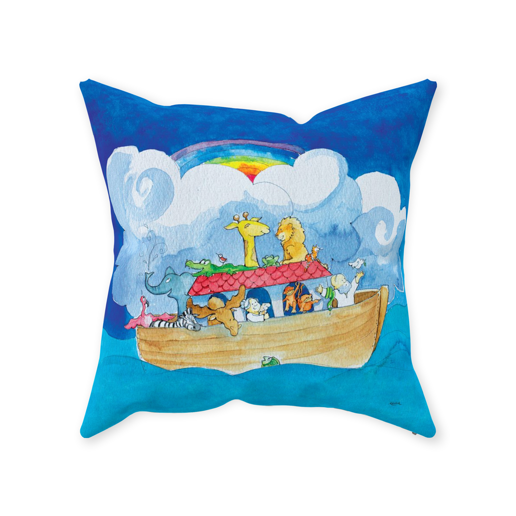 Noah's Ark Throw Pillow