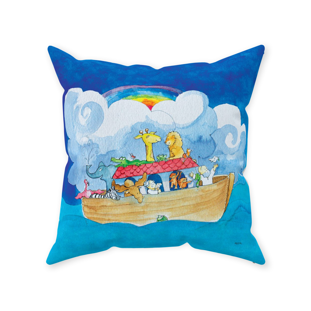 Noah's Ark Throw Pillow