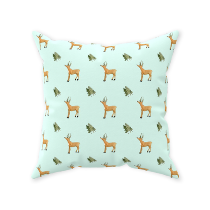 Deer and Trees (light Green)