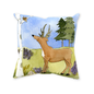 Antlers, Aspen, Ants, Alpine Asters Throw Pillow