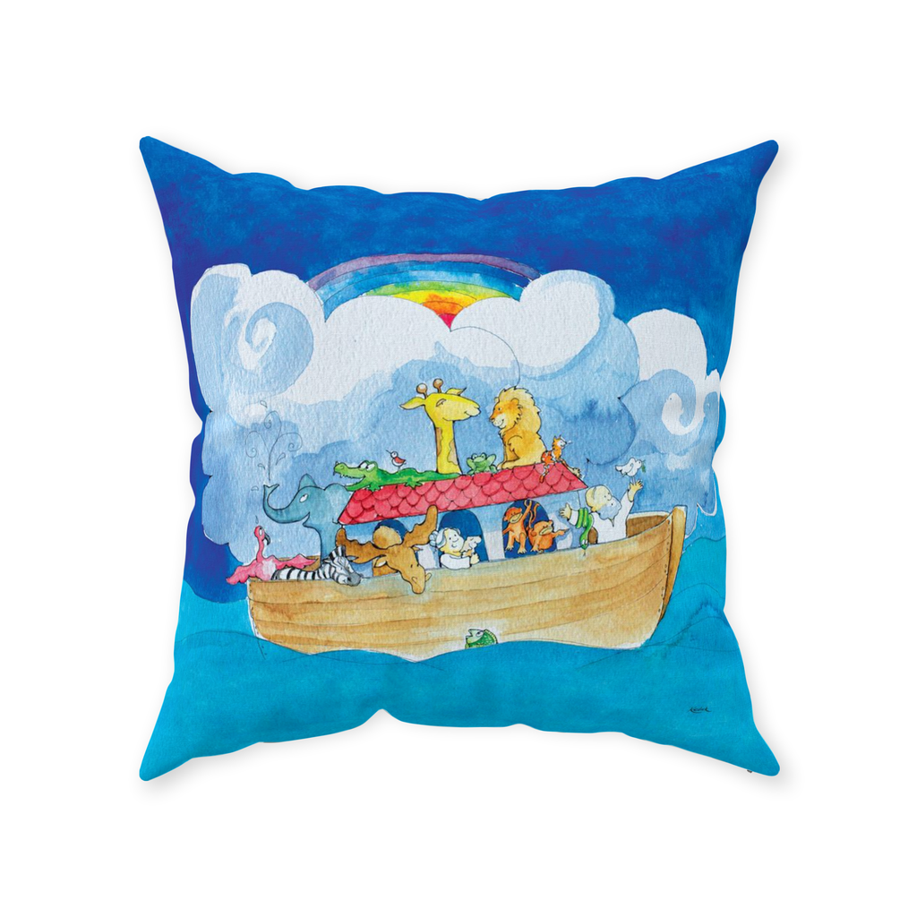 Noah's Ark Throw Pillow