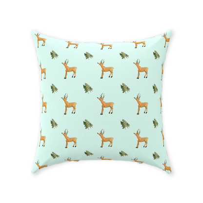 Deer and Trees (light Green)