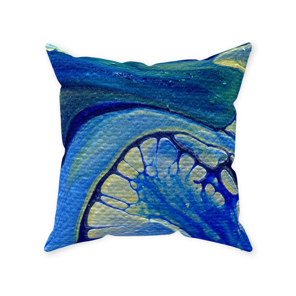 Ice Flow Throw Pillow