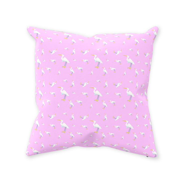 Snowy Egret Pattern (pink)