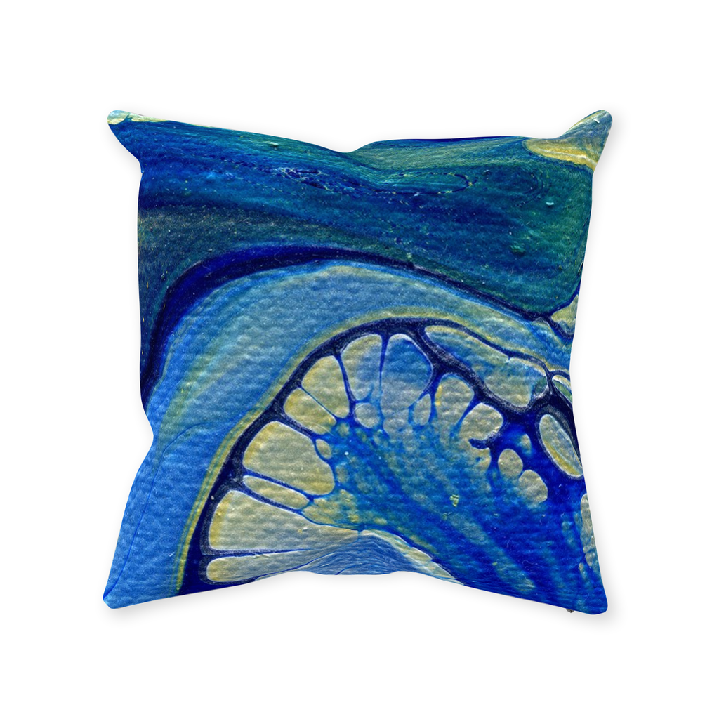 Ice Flow Throw Pillow